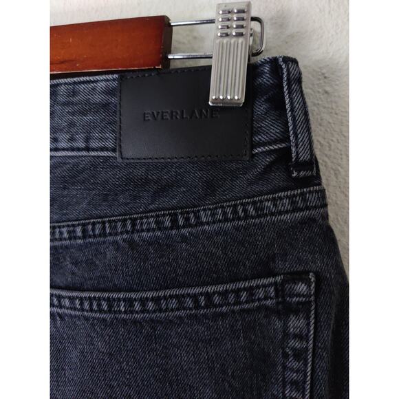Everlane charcoal black button fly straight leg jeans size 27 - Picture 5 of 9